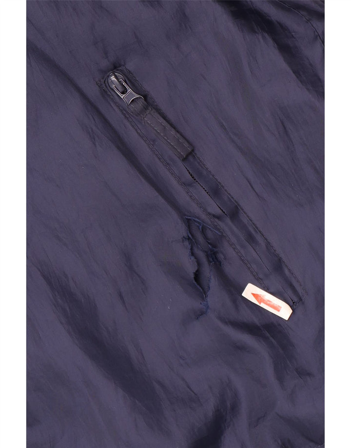 Diadora Mens Loose Fit Rain Jacket UK 38 Medium Navy Blue Polyester