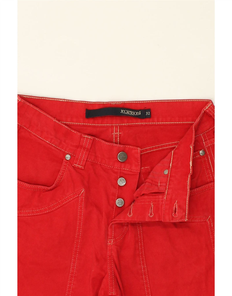 JECKERSON Mens Slim Jeans W32 L29  Red Cotton | Vintage Jeckerson | Thrift | Second-Hand Jeckerson | Used Clothing | Messina Hembry 