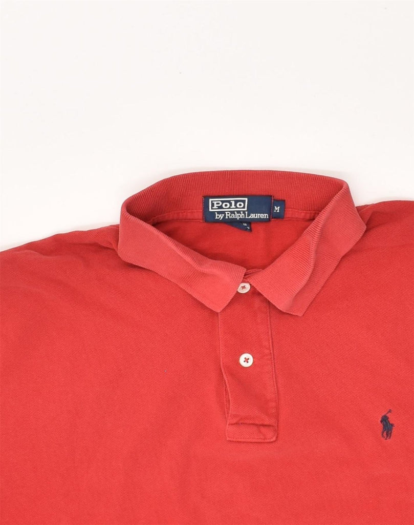 POLO RALPH LAUREN Mens Polo Shirt Medium Red Cotton | Vintage Polo Ralph Lauren | Thrift | Second-Hand Polo Ralph Lauren | Used Clothing | Messina Hembry 