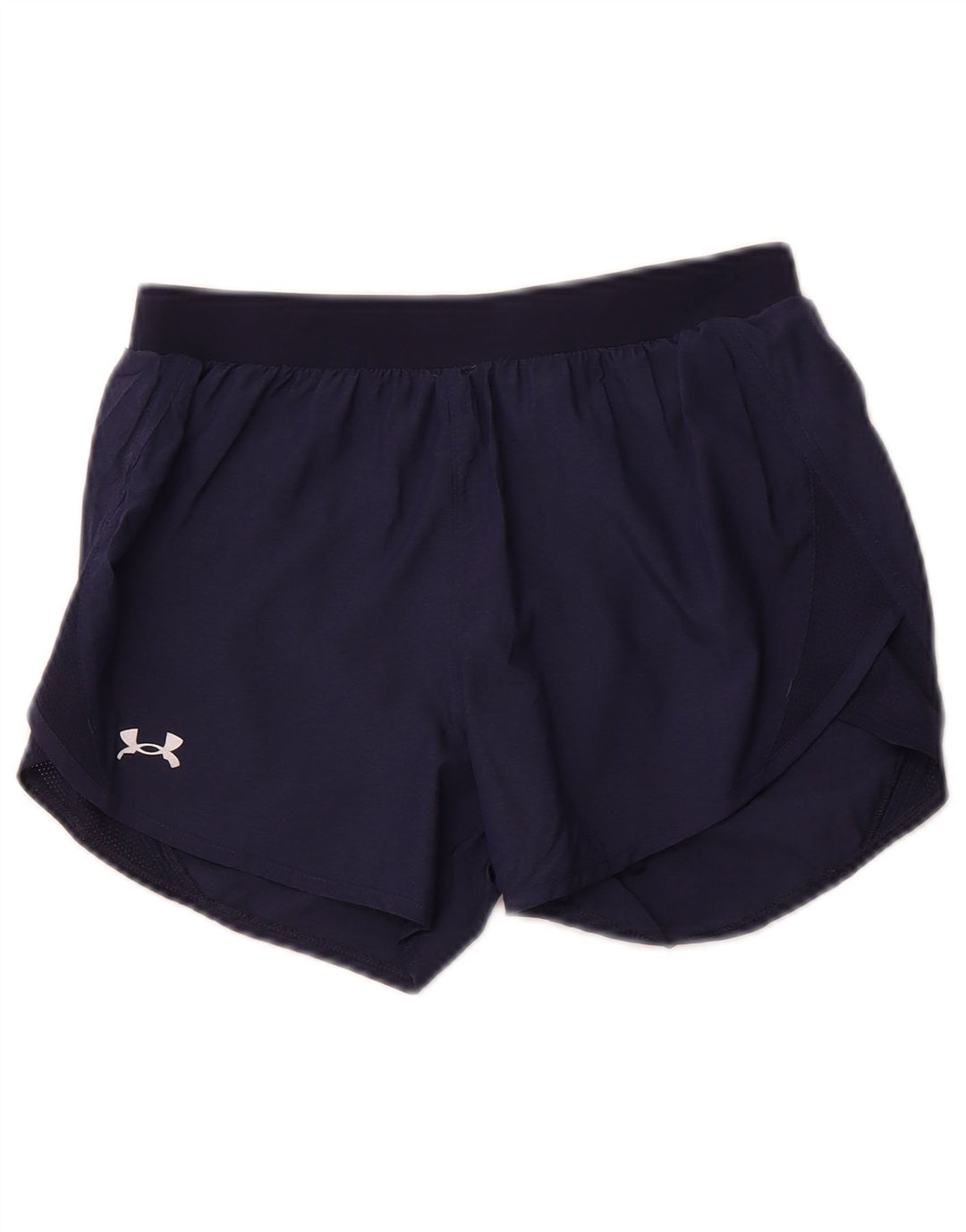 UNDER ARMOUR Womens Heat Gear Sport Shorts UK 4 XS  Navy Blue Polyester