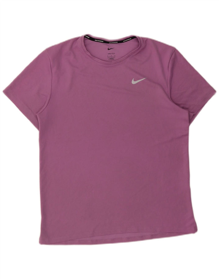 Nike Mens Dri Fit T-Shirt Top Small Purple Polyester
