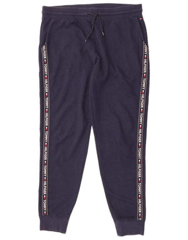 Tommy Hilfiger Mens Graphic Tracksuit Trousers Joggers Large Navy Blue