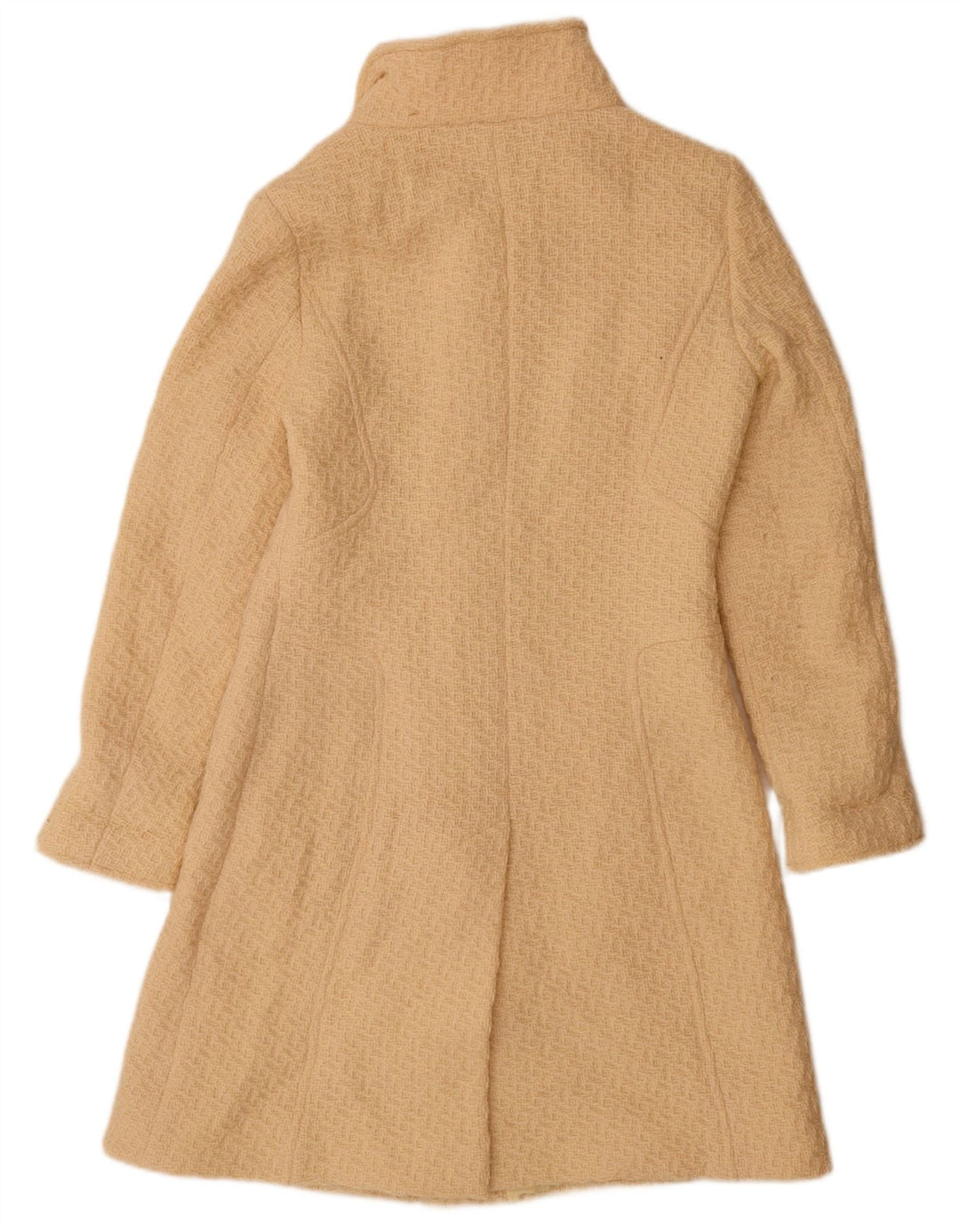Intrend Womens Overcoat UK 14 Medium  Beige Virgin Wool