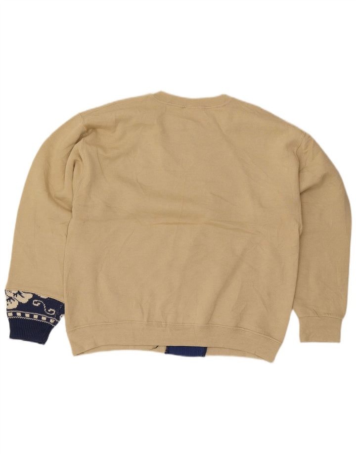 Russell Athletic Womens Dri-Power Sweatshirt Jumper UK 14 Medium Beige