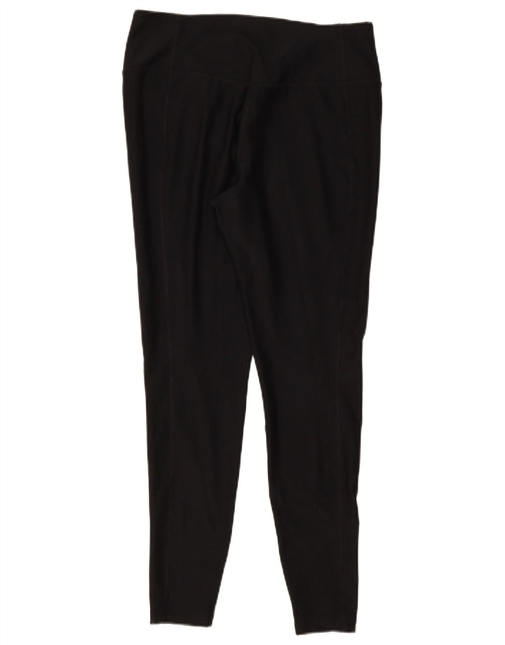 Nike Womens Dri Fit Leggings UK 14 Large Black Polyester