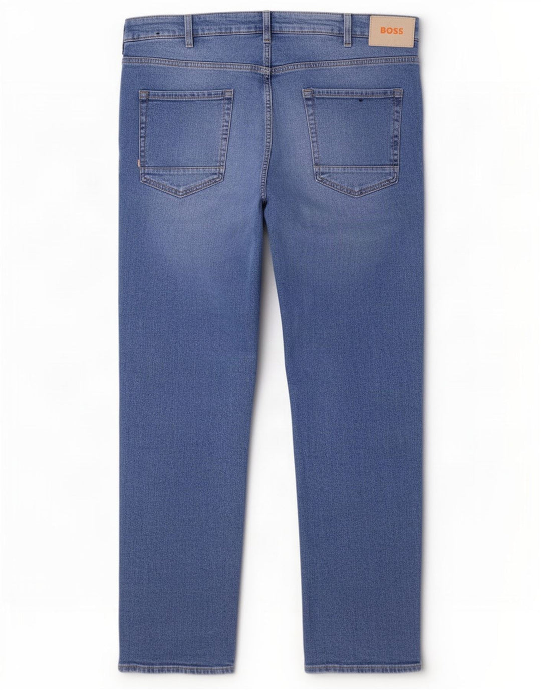 Hugo Boss Mens Straight Jeans W44 L32 Blue Cotton