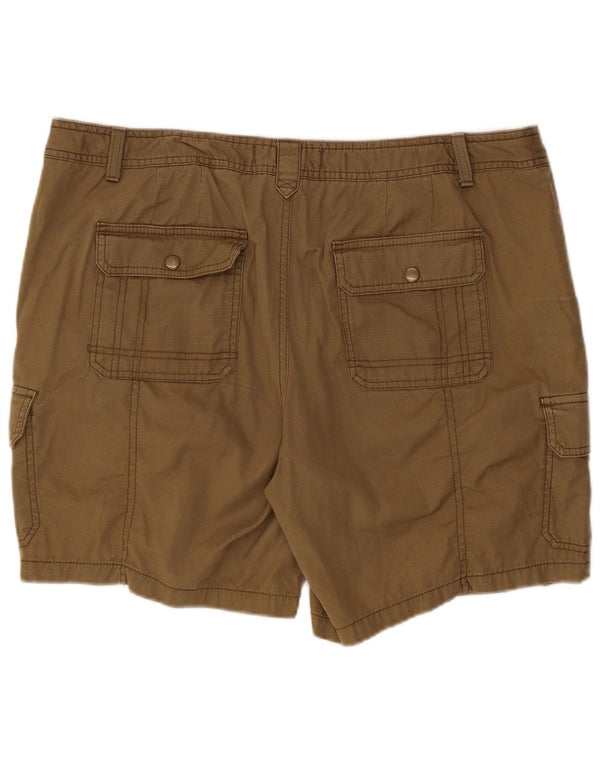 Eddie Bauer Womens Cargo Shorts US 16 2XL W40 Khaki Cotton