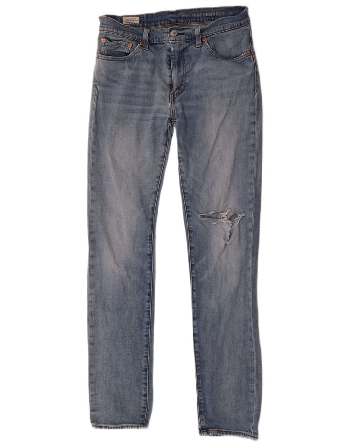 Levi's Mens 511 Slim Jeans W32 L34 Blue Cotton