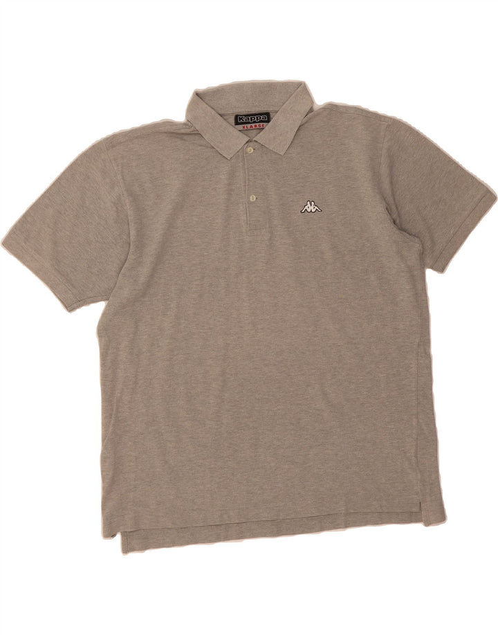 KAPPA Mens Polo Shirt XL Grey Cotton Vintage Kappa and Second-Hand Kappa from Messina Hembry 