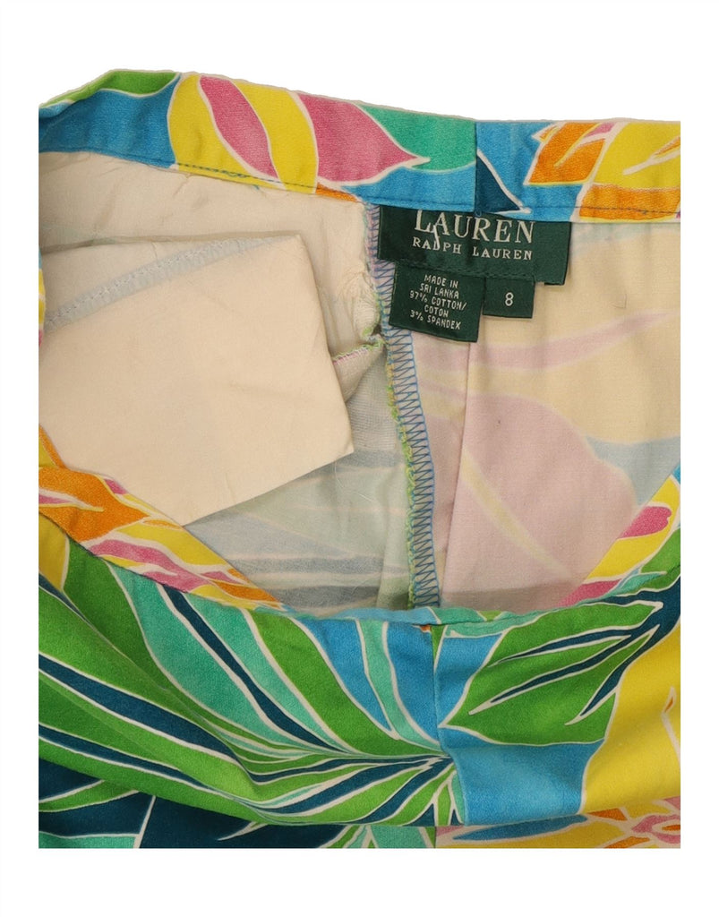RALPH LAUREN Womens Cropped Trousers US 8 Medium W30 L26 Multicoloured Vintage Ralph Lauren and Second-Hand Ralph Lauren from Messina Hembry 