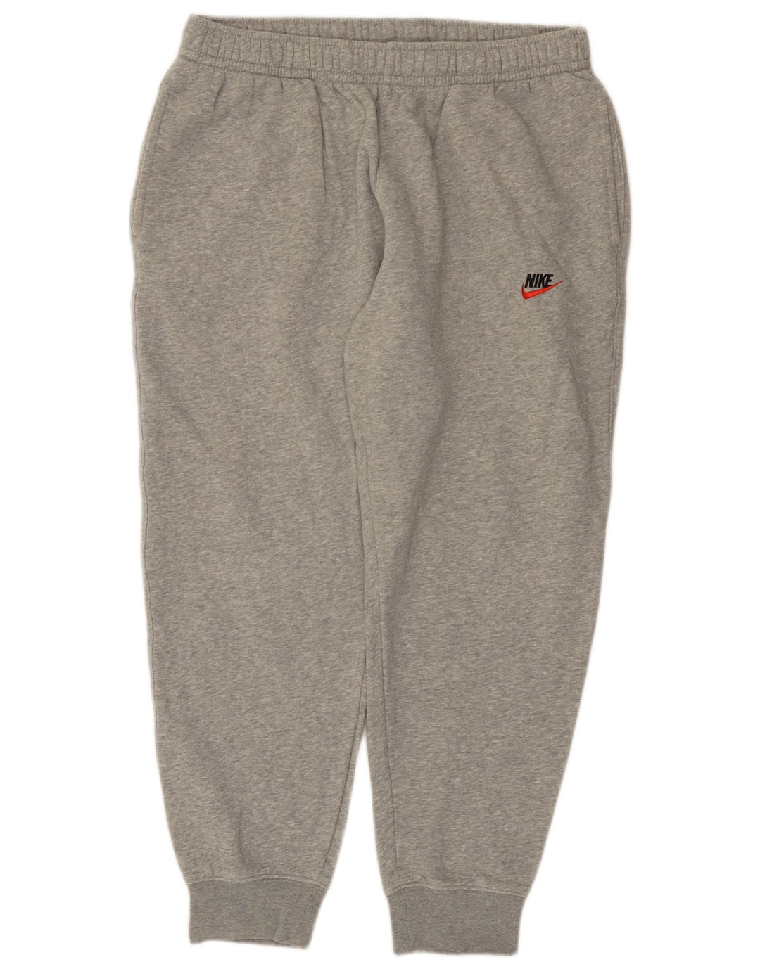 NIKE Mens Tracksuit Trousers Joggers Large  Grey Cotton