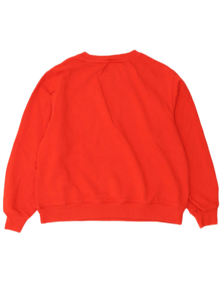 Marks & Spencer Womens Graphic Loose Fit Sweatshirt Jumper UK 12 Medium Red