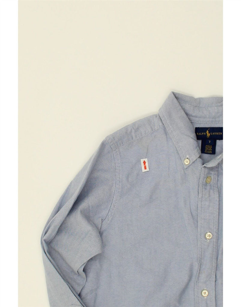 RALPH LAUREN Boys Shirt 6-7 Years Blue Cotton Vintage Ralph Lauren and Second-Hand Ralph Lauren from Messina Hembry 