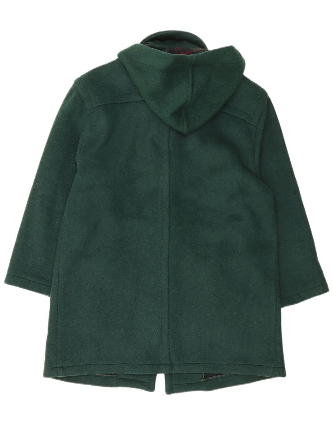Vintage Womens Hooded Duffle Coat UK 16 Large Green