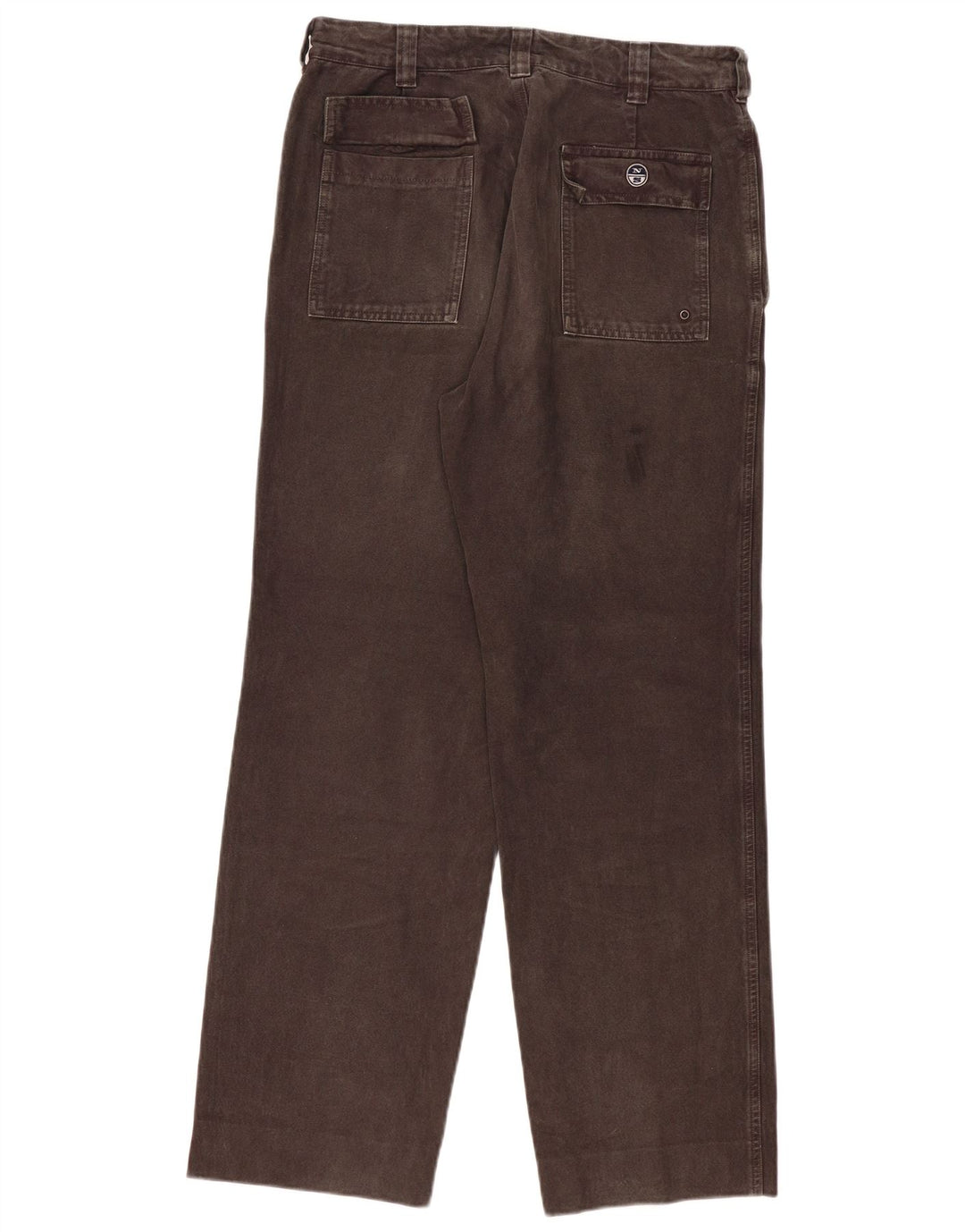 North Sails Mens Straight Chino Trousers W32 L30 Grey Cotton