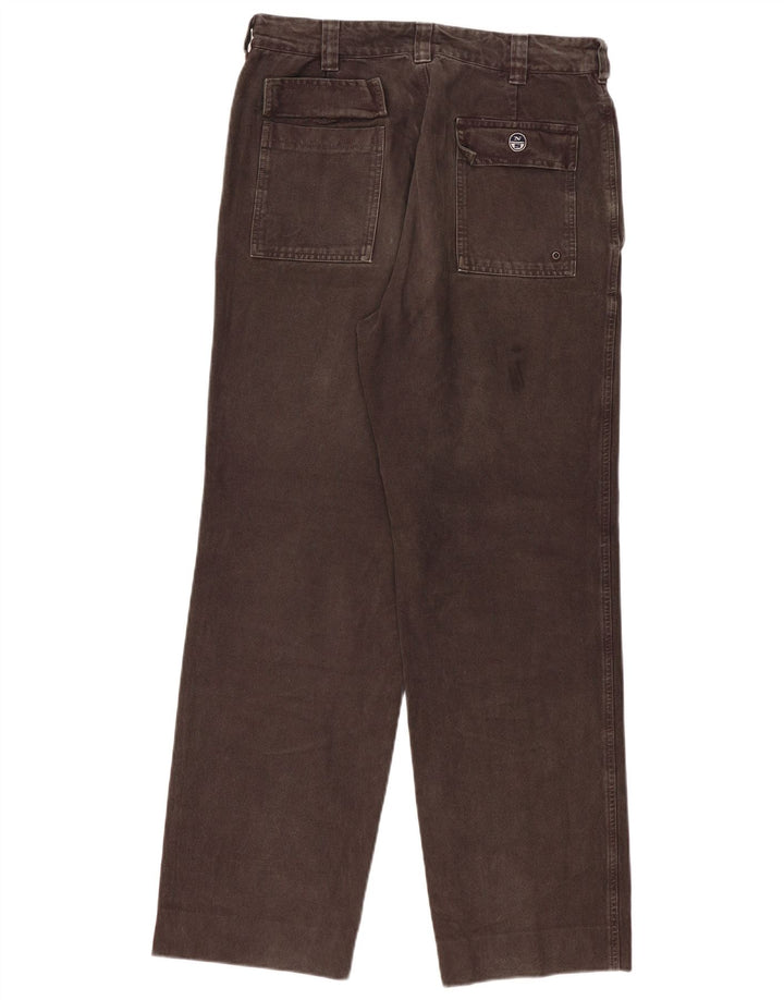 North Sails Mens Straight Chino Trousers W32 L30 Grey Cotton