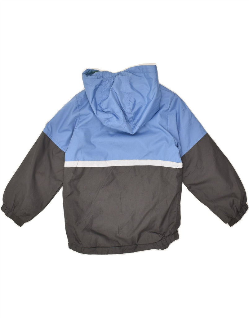 OSH KOSH Boys Hooded Windbreaker Jacket 4-5 Years Grey Colourblock | Vintage Osh Kosh | Thrift | Second-Hand Osh Kosh | Used Clothing | Messina Hembry 