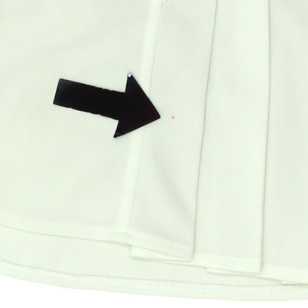 Slazenger Womens White Pleated Tennis Skirt | Vintage 90s Sports Sportswear VTG | Vintage Messina Hembry | Thrift | Second-Hand Messina Hembry | Used Clothing | Messina Hembry 