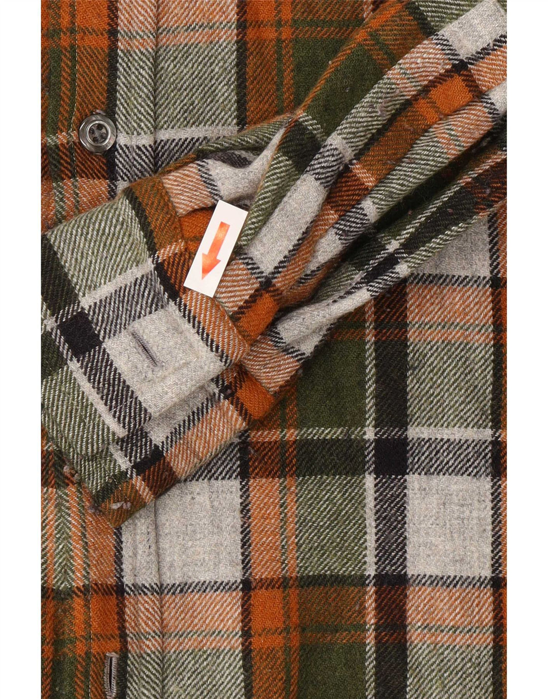 Vintage Mens Flannel Shirt Large Multicoloured Plaid