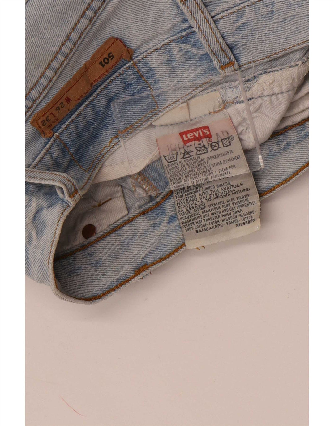 Levi's Mens 501 Denim Shorts W26 XS Blue Cotton