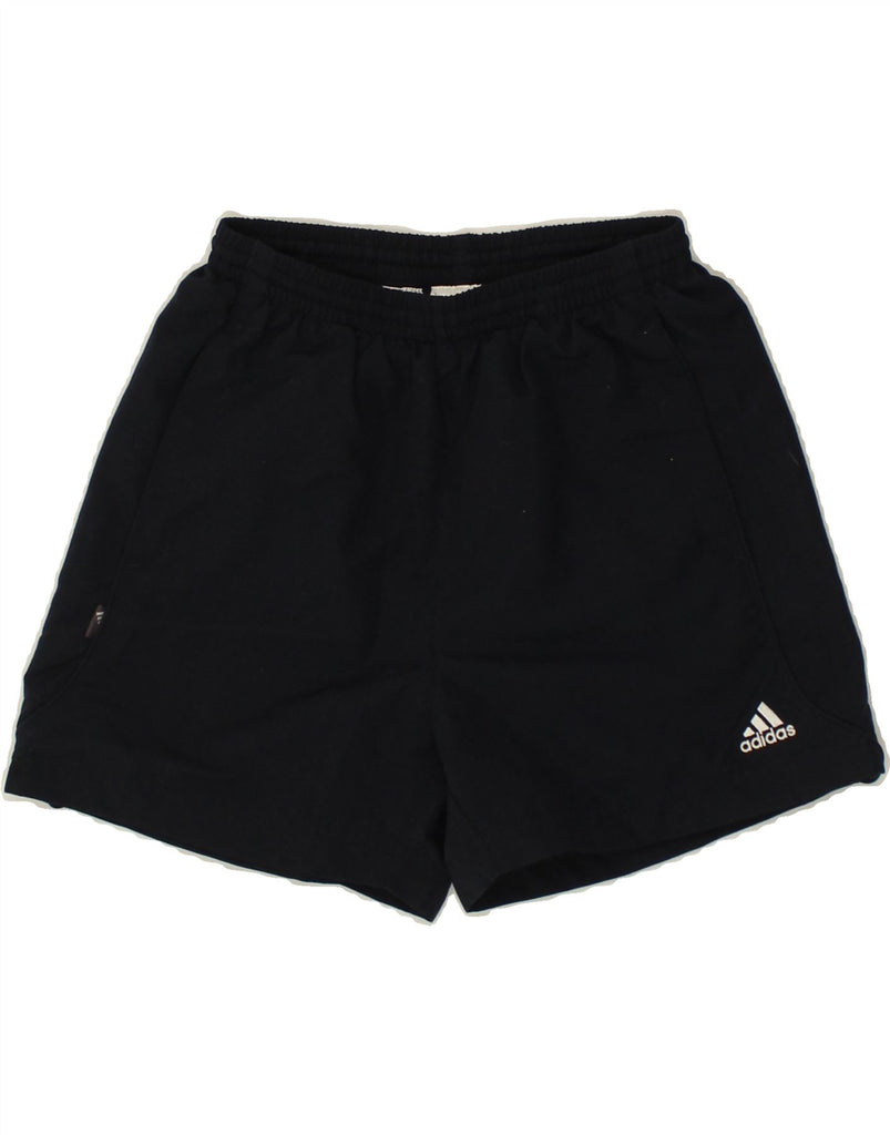 ADIDAS Boys Sport Shorts 9-10 Years Navy Blue Polyester | Vintage Adidas | Thrift | Second-Hand Adidas | Used Clothing | Messina Hembry 