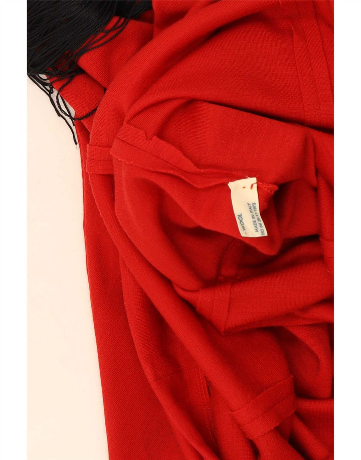 Avedon Womens Long Sleeve Sheath Dress IT 44 Medium Red Wool