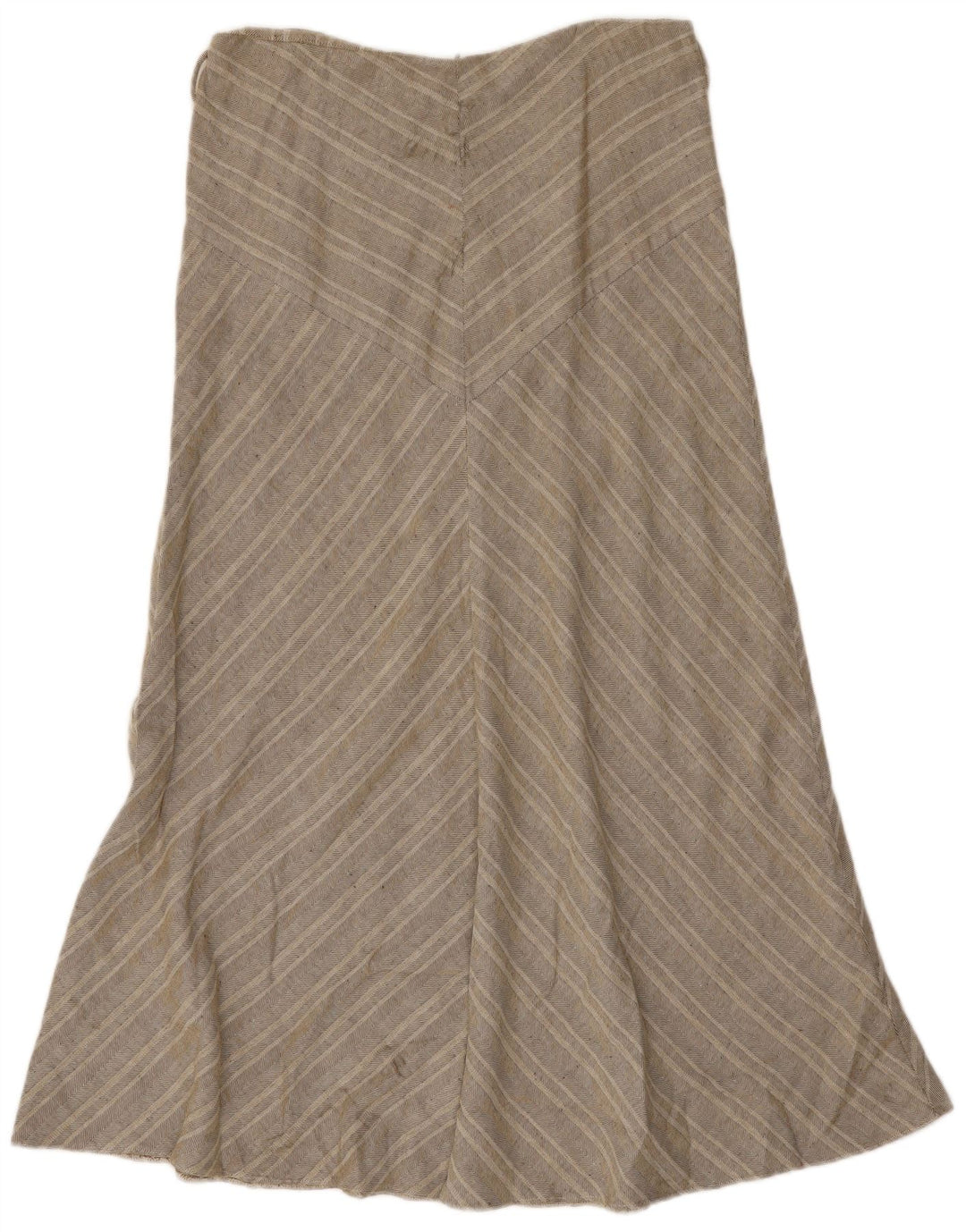 Marks & Spencer Womens Maxi Skirt UK 14 Large W32 Grey Herringbone Cotton