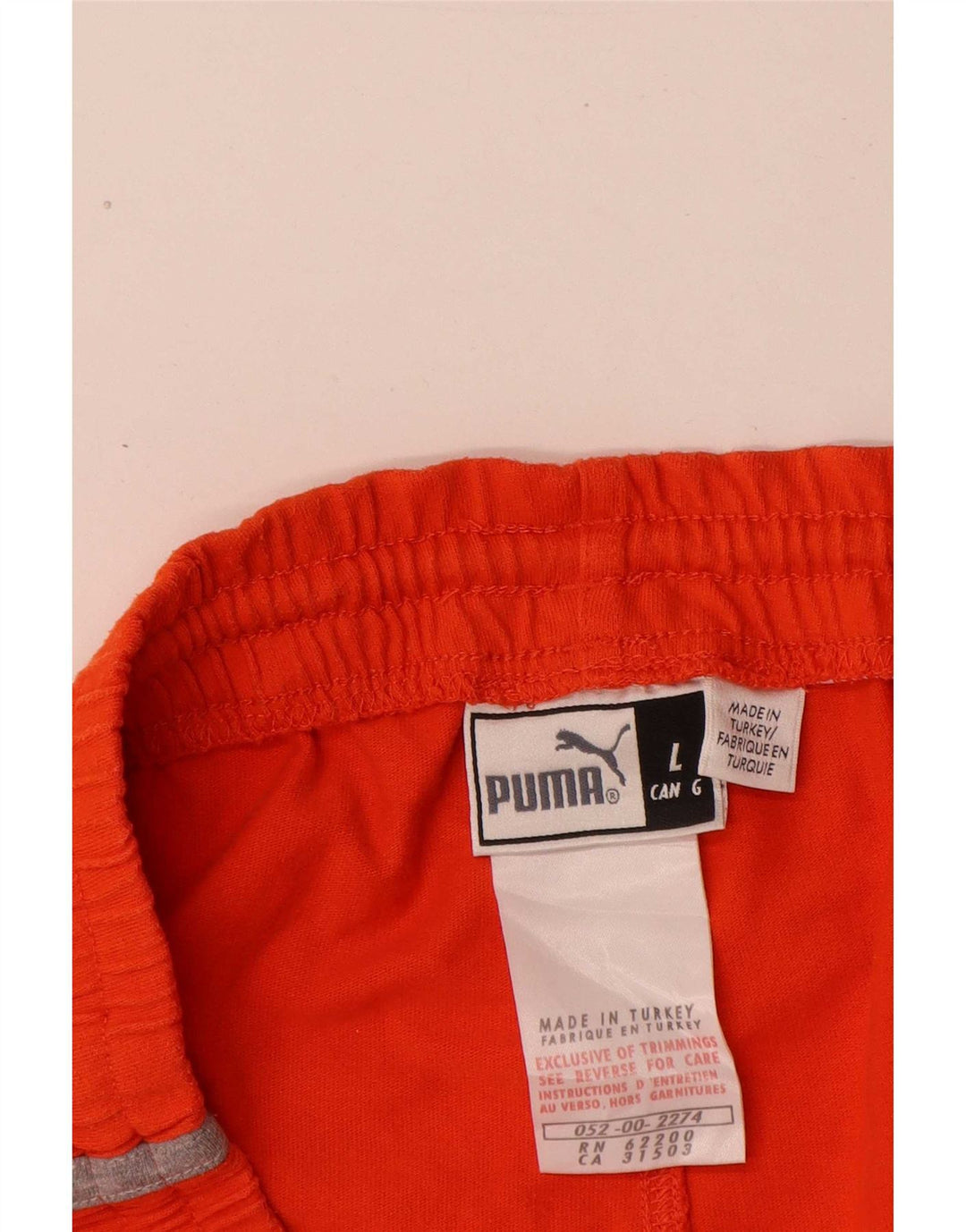 Puma Mens Sport Shorts Large Orange Colourblock Cotton