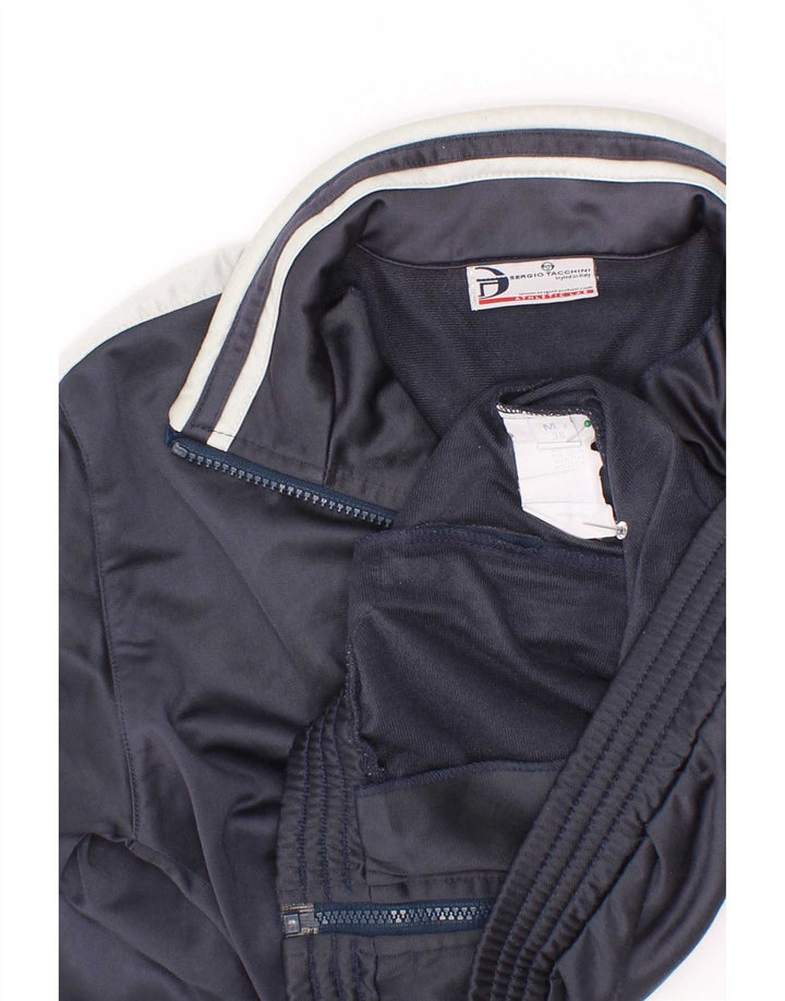 Sergio Tacchini Boys Tracksuit Top Jacket 11-12 Years Medium Navy Blue