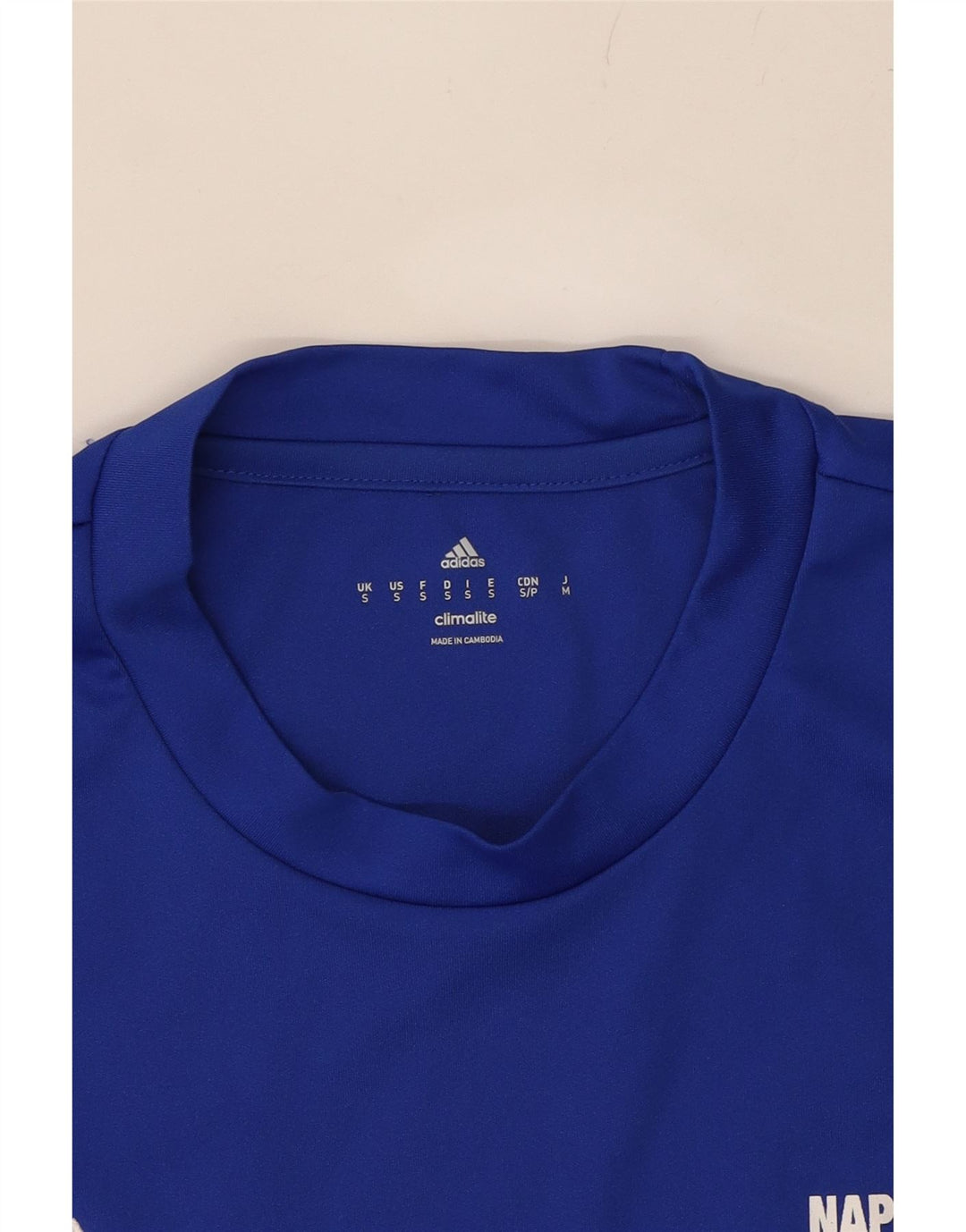 ADIDAS Mens Climalite T-Shirt Top Small Blue Polyester Vintage Adidas and Second-Hand Adidas from Messina Hembry 