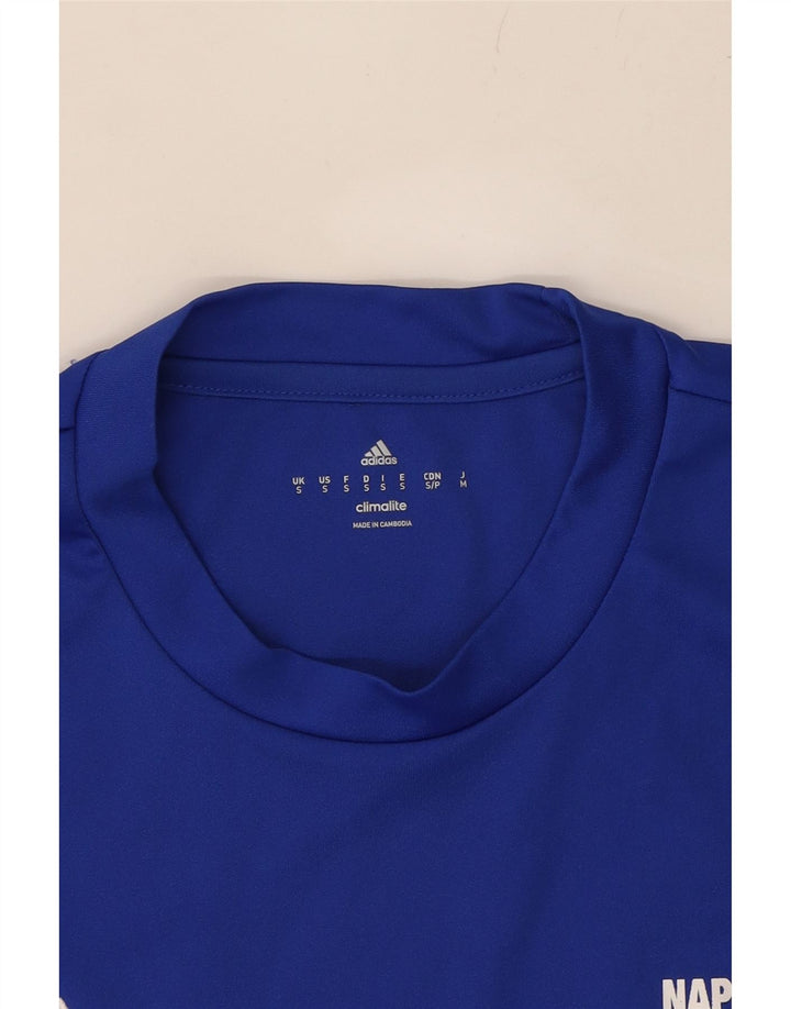 ADIDAS Mens Climalite T-Shirt Top Small Blue Polyester Vintage Adidas and Second-Hand Adidas from Messina Hembry 
