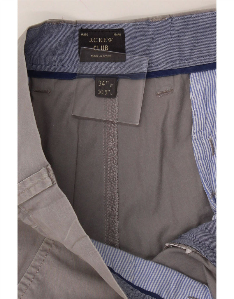 J. CREW Mens Club Chino Shorts W34 Large Grey Vintage J. Crew and Second-Hand J. Crew from Messina Hembry 