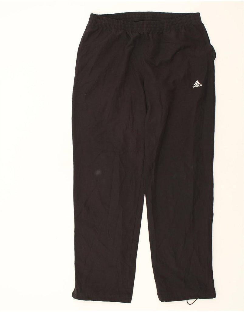 ADIDAS Mens Climalite Tracksuit Trousers Large Black Polyester | Vintage Adidas | Thrift | Second-Hand Adidas | Used Clothing | Messina Hembry 