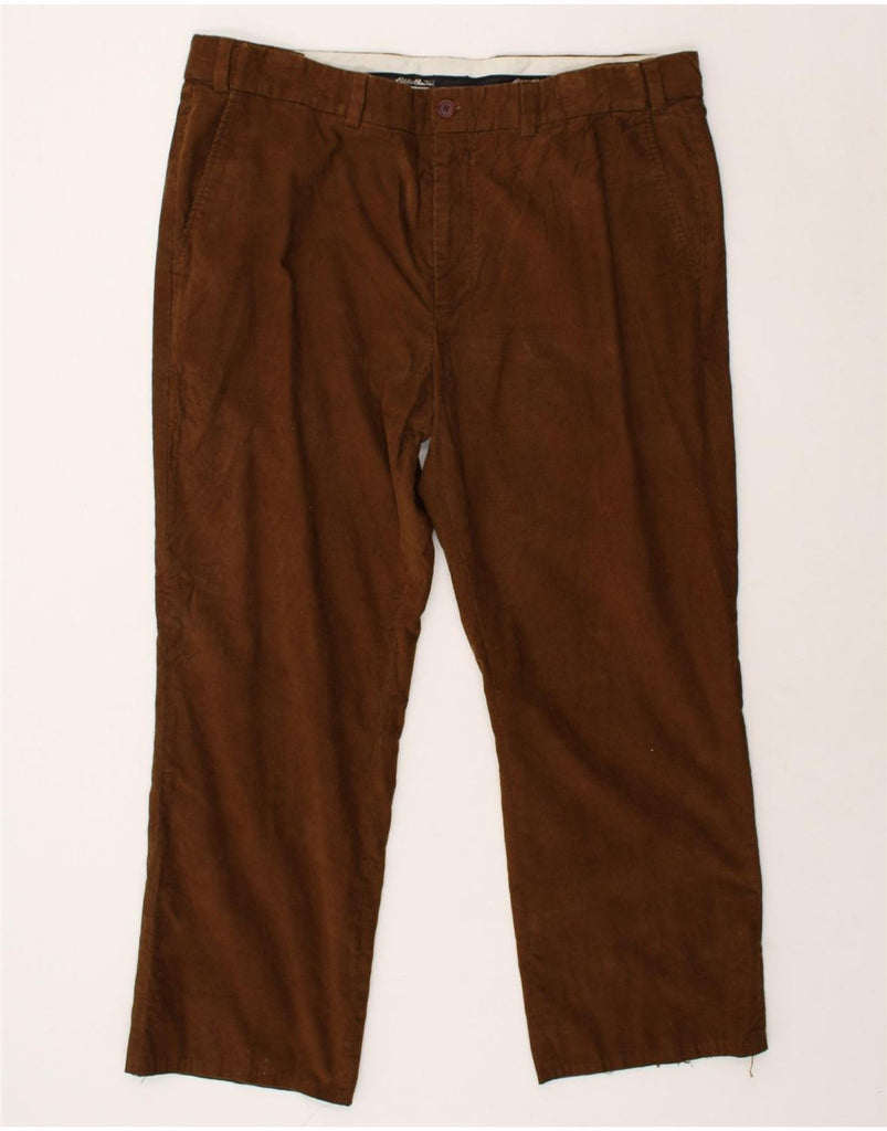 EDDIE BAUER Mens Straight Corduroy Trousers W42 L28  Brown Cotton | Vintage Eddie Bauer | Thrift | Second-Hand Eddie Bauer | Used Clothing | Messina Hembry 