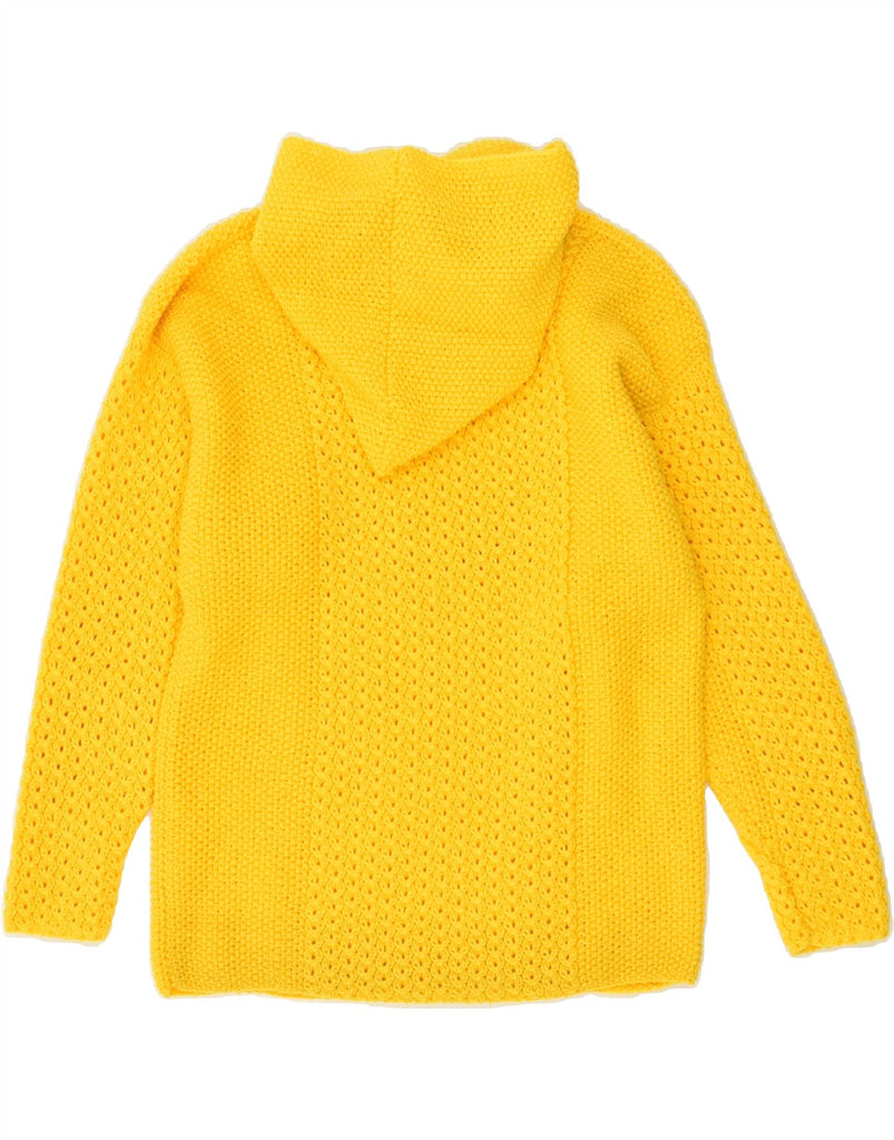 VINTAGE Womens Hooded Jumper Sweater UK 12 Medium Yellow | Vintage Vintage | Thrift | Second-Hand Vintage | Used Clothing | Messina Hembry 