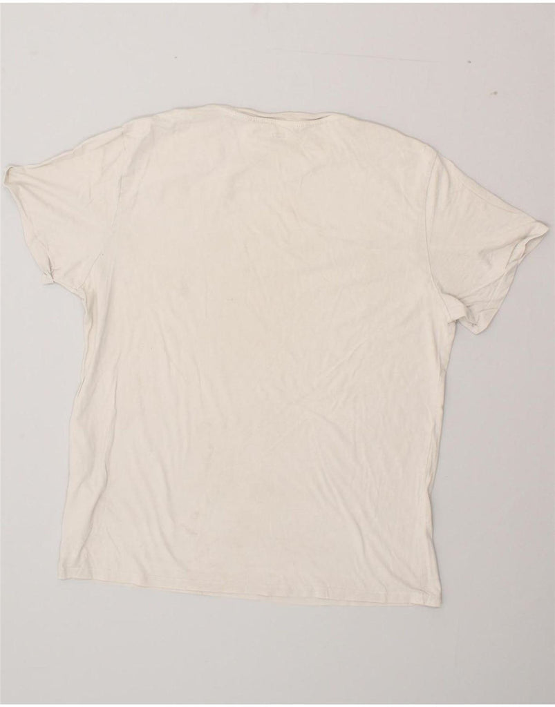 LEVI'S Mens Graphic T-Shirt Top XL Beige Cotton Vintage Levi's and Second-Hand Levi's from Messina Hembry 