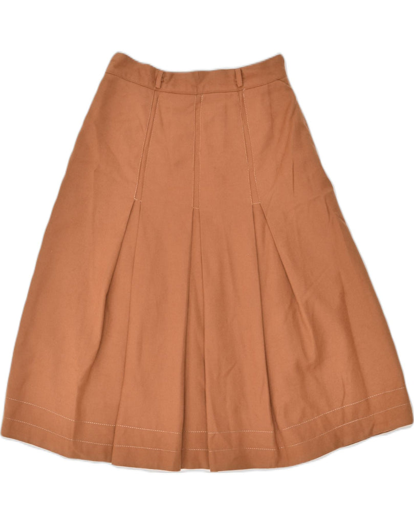 VINTAGE Womens High Waist A-Line Skirt IT 42 Medium W26 Brown | Vintage Vintage | Thrift | Second-Hand Vintage | Used Clothing | Messina Hembry 