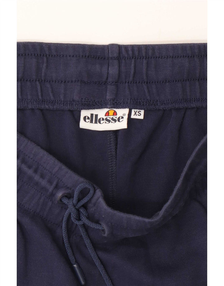 Ellesse Womens Hot Pants UK 6 XS Navy Blue Cotton