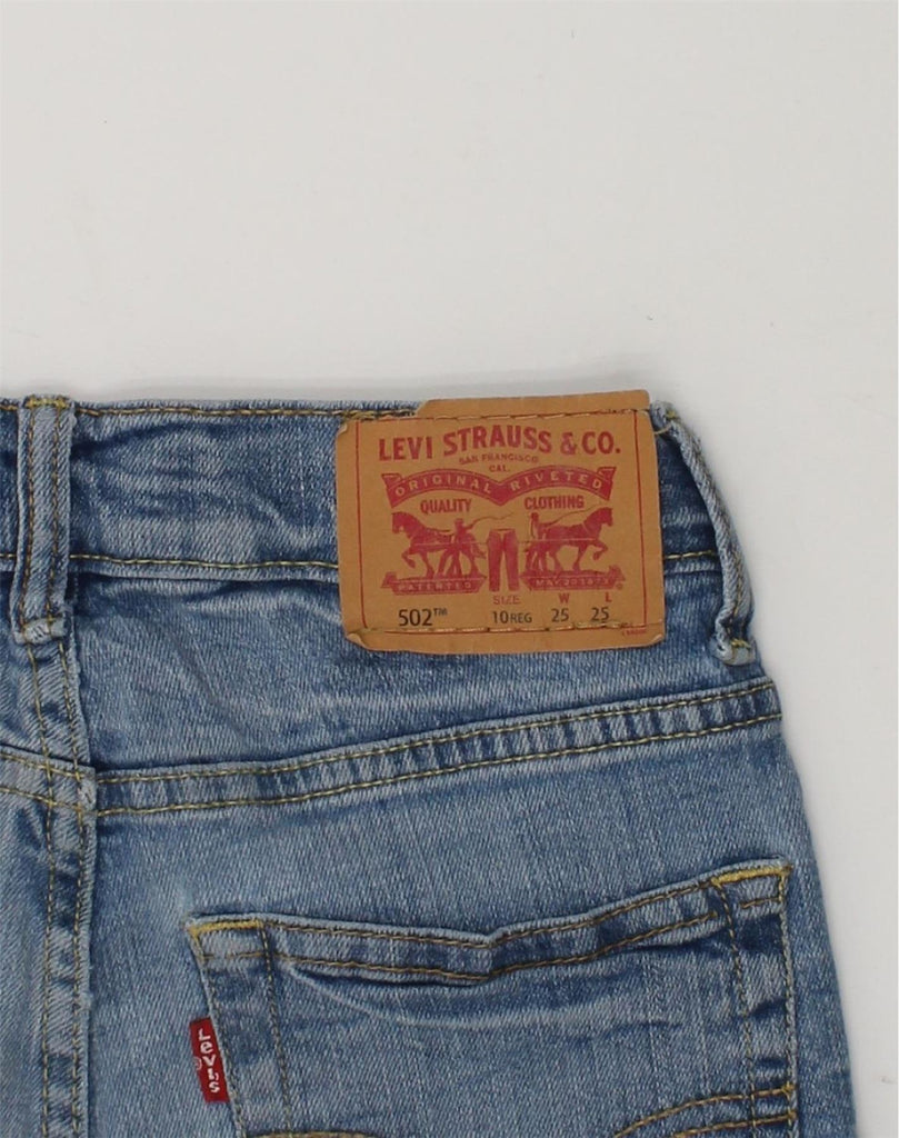 LEVI'S Boys 502 Regular Fit Denim Shorts 9-10 Years W25 Blue Cotton | Vintage Levi's | Thrift | Second-Hand Levi's | Used Clothing | Messina Hembry 