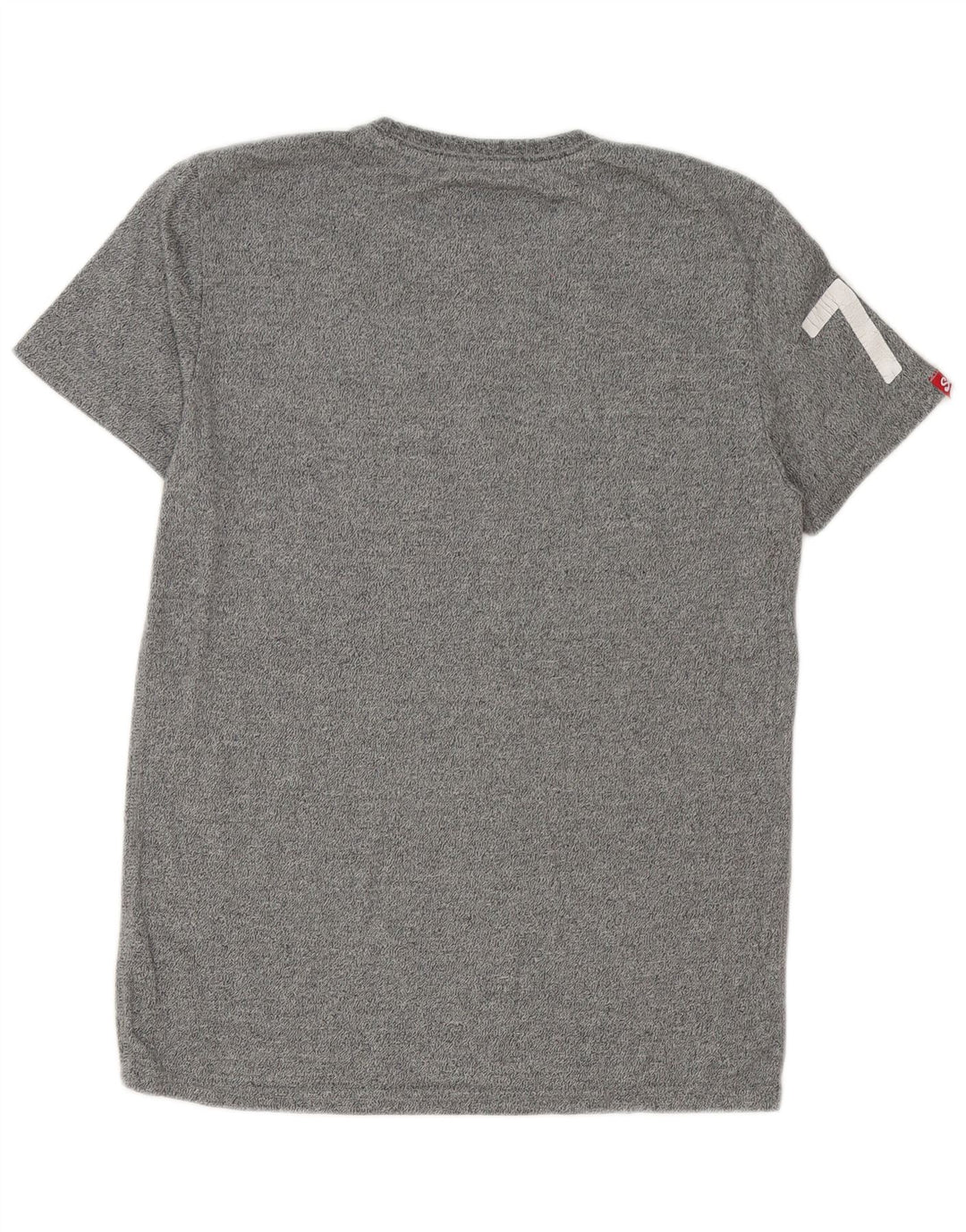 Superdry Mens Graphic T-Shirt Top Large Grey Cotton