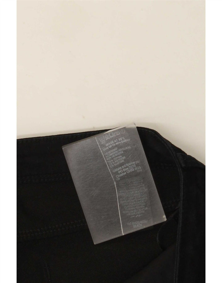 Marks & Spencer Womens Per Una Bootcut Jeans UK 14 Large W32 L30 Black