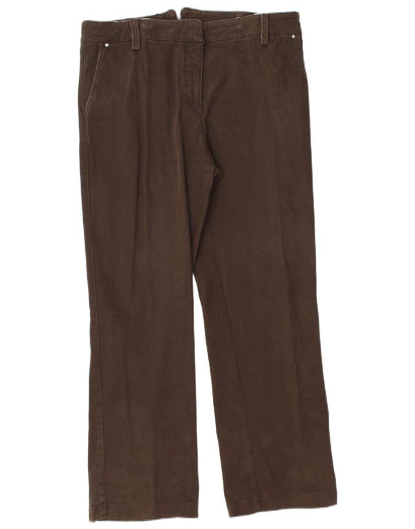 Conte of Florence Mens Straight Chino Trousers IT 50 Large W34 L30 Brown