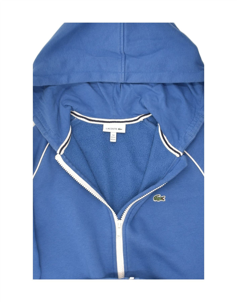 LACOSTE Boys Zip Hoodie Sweater 13-14 Years Blue Cotton | Vintage Lacoste | Thrift | Second-Hand Lacoste | Used Clothing | Messina Hembry 