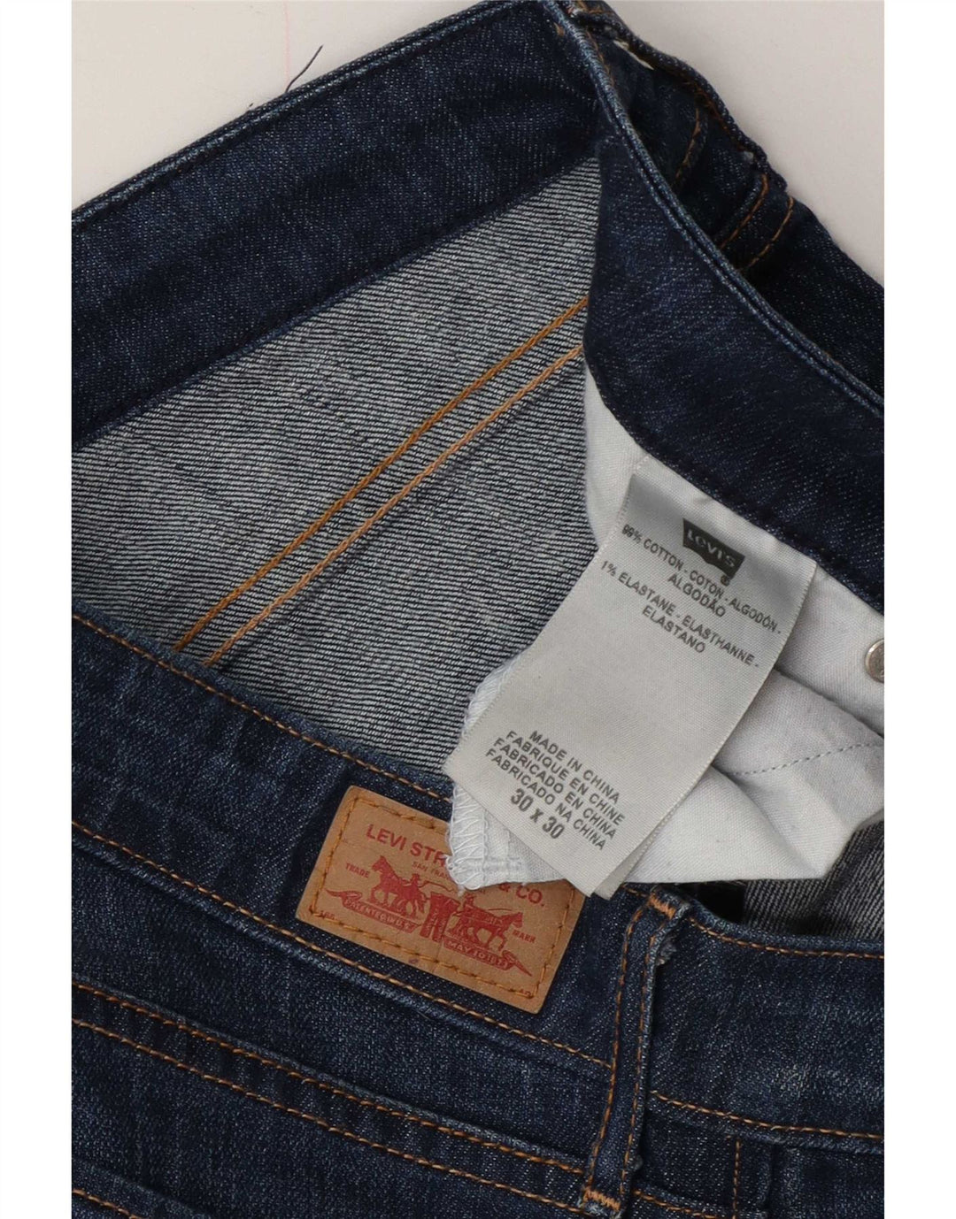 Levi's Womens Skinny Jeans W30 L30 Blue Cotton