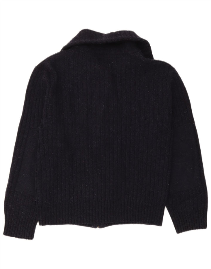 LEVI'S Womens Cardigan Sweater UK 12 Medium Navy Blue