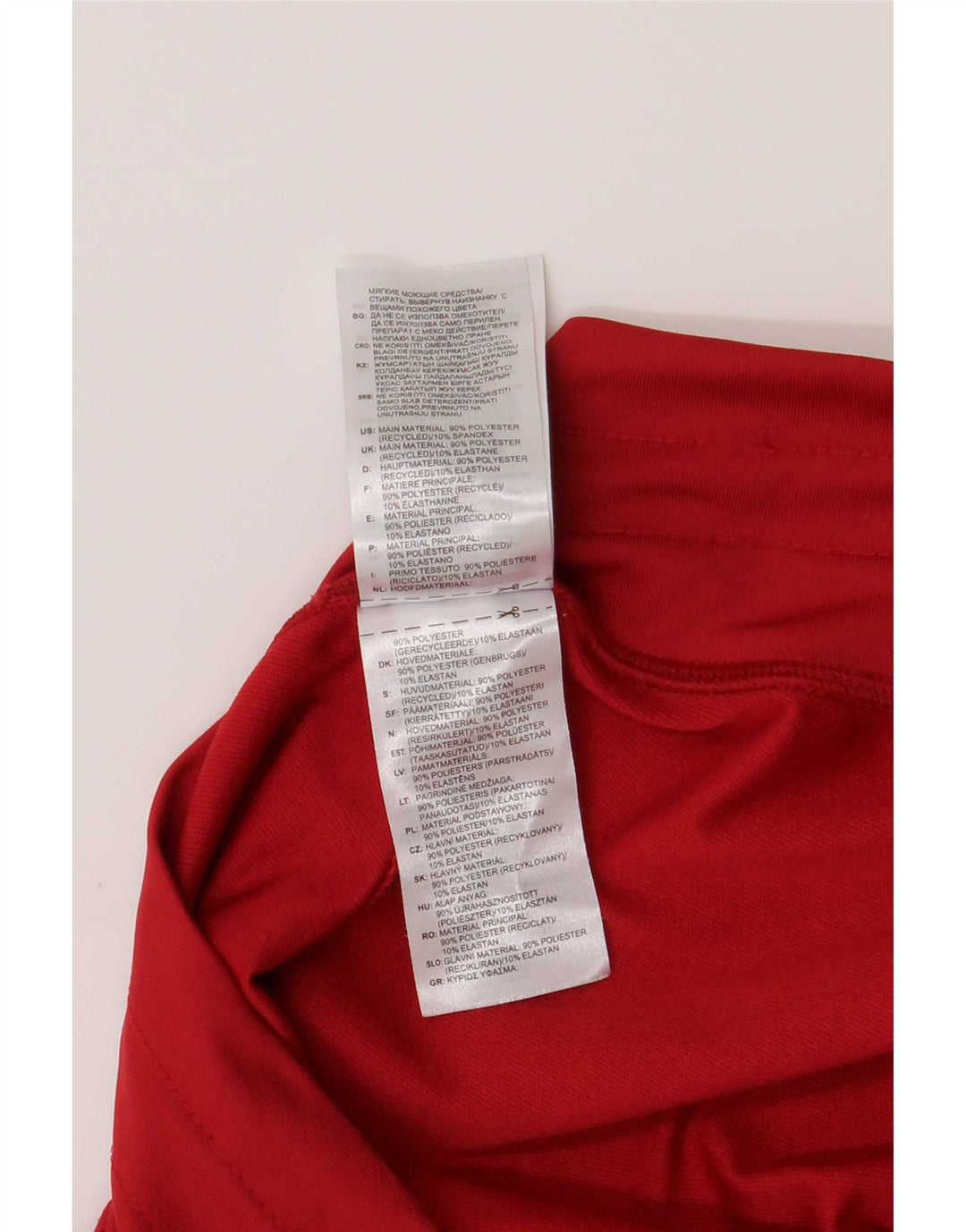 Adidas Womens Tracksuit Trousers UK 16/18 Large Red Polyester
