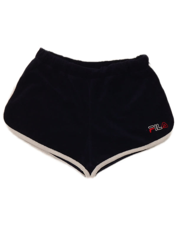 Fila Womens Sport Shorts Small Navy Blue Cotton