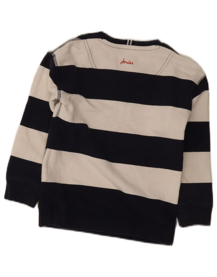 Joules Boys Sweatshirt Jumper 7-8 Years Navy Blue Striped