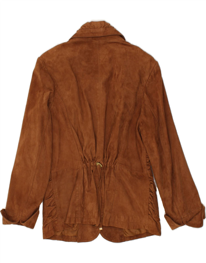 BONITA Womens Suede Jacket IT 42 Medium Brown Leather | Vintage Bonita | Thrift | Second-Hand Bonita | Used Clothing | Messina Hembry 