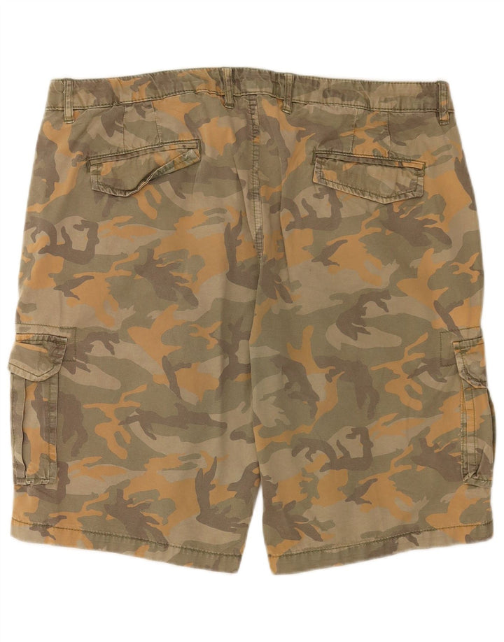 Carrera Mens Cargo Shorts W38 XL Khaki Camouflage